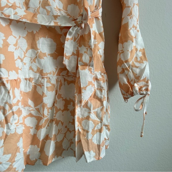 NWT ANTROPOLOGIE - CHARLIE HOLIDAY EVE LINEN BLEND DRESS IN BLOOM - Size XS - Picture 3 of 10